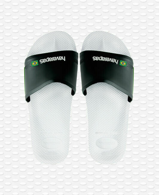 HAVAIANAS SLIDE BRASIL WHITE/BLACK HAVAIANAS SLIDE BRASIL WHITE/BLACK