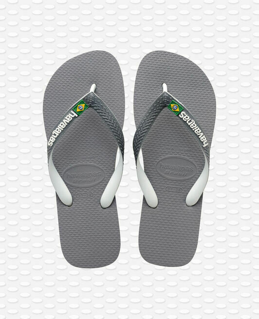 HAVAIANAS BRASIL MIX STEEL GRAY/WHITE HAVAIANAS BRASIL MIX STEEL GRAY/WHITE
