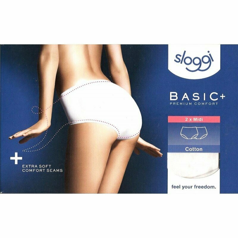 Sloggi Basic+ Midi Donna 2 Paia