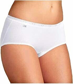 Sloggi Basic+ Midi Donna 2 Paia, Taglia: 3, Colore: Bianco