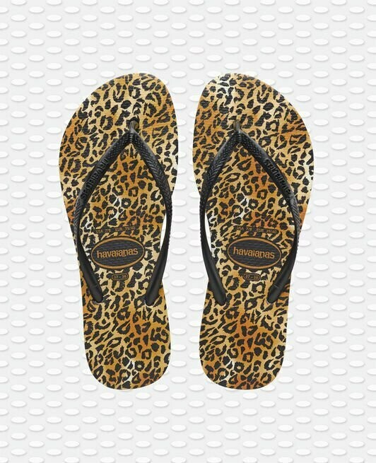 Havaianas Slim Leopard Black Havaianas Slim Leopard Black