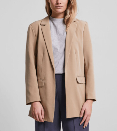 Pieces Blazer Oversize Pcbossy Visone Pieces Blazer Oversize Pcbossy Visone