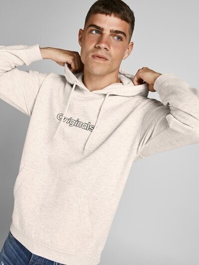 Jack&JOnes Felpa Oslo Ecru'