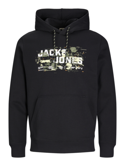 Jack&Jones Felpa Logo, Taglia: S, COLORE: NERO
