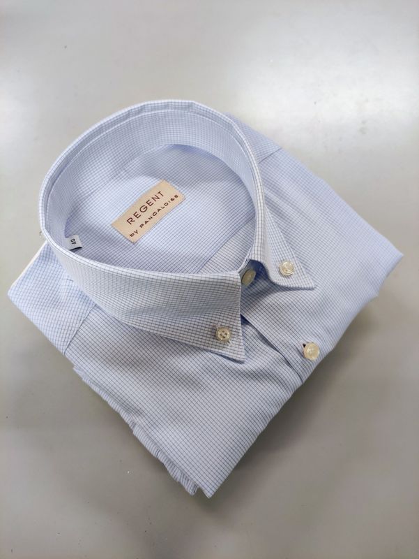 Regent Camicia 5R207 Microquadro Bottom Down