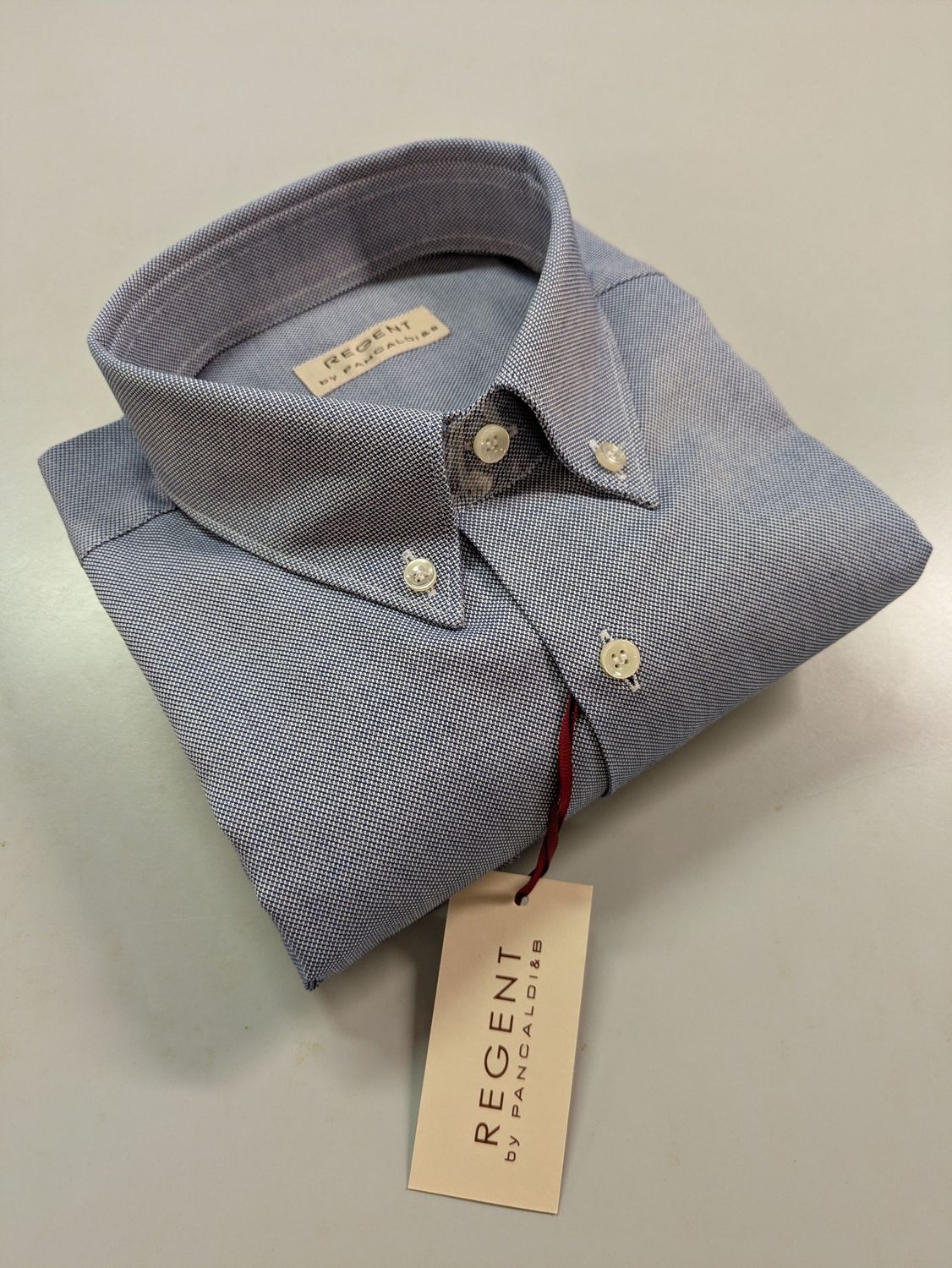 Camicia Regent 5B397 Azzurro Oxford