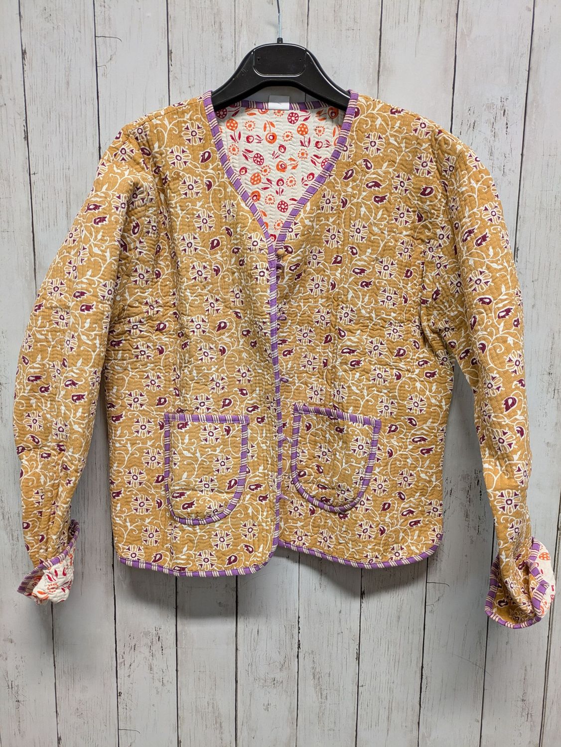 Giacca Quilt Coccio Reversibile Giacca Quilt Coccio Reversibile