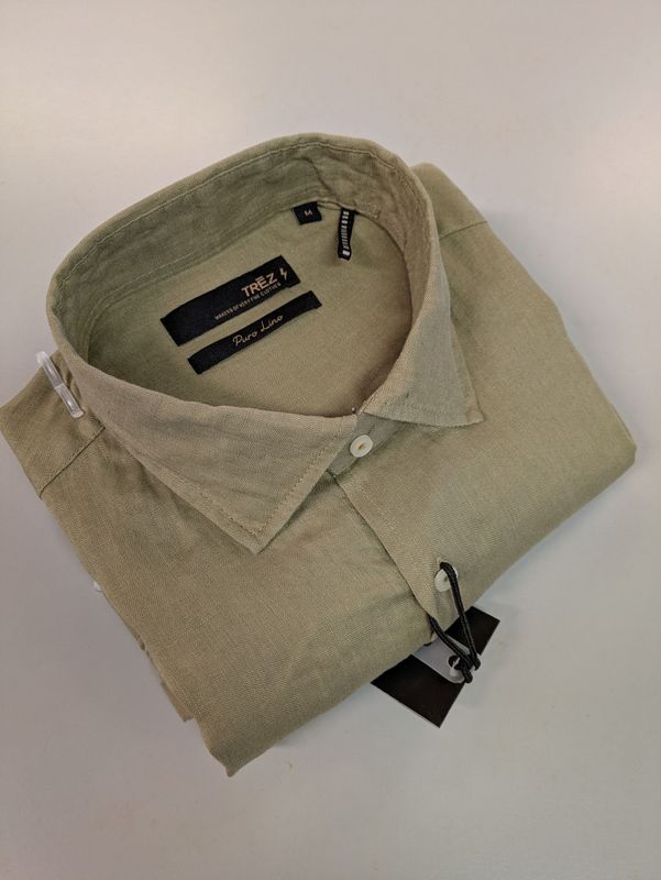 Trez Camicia Celsio Lino Ecrù