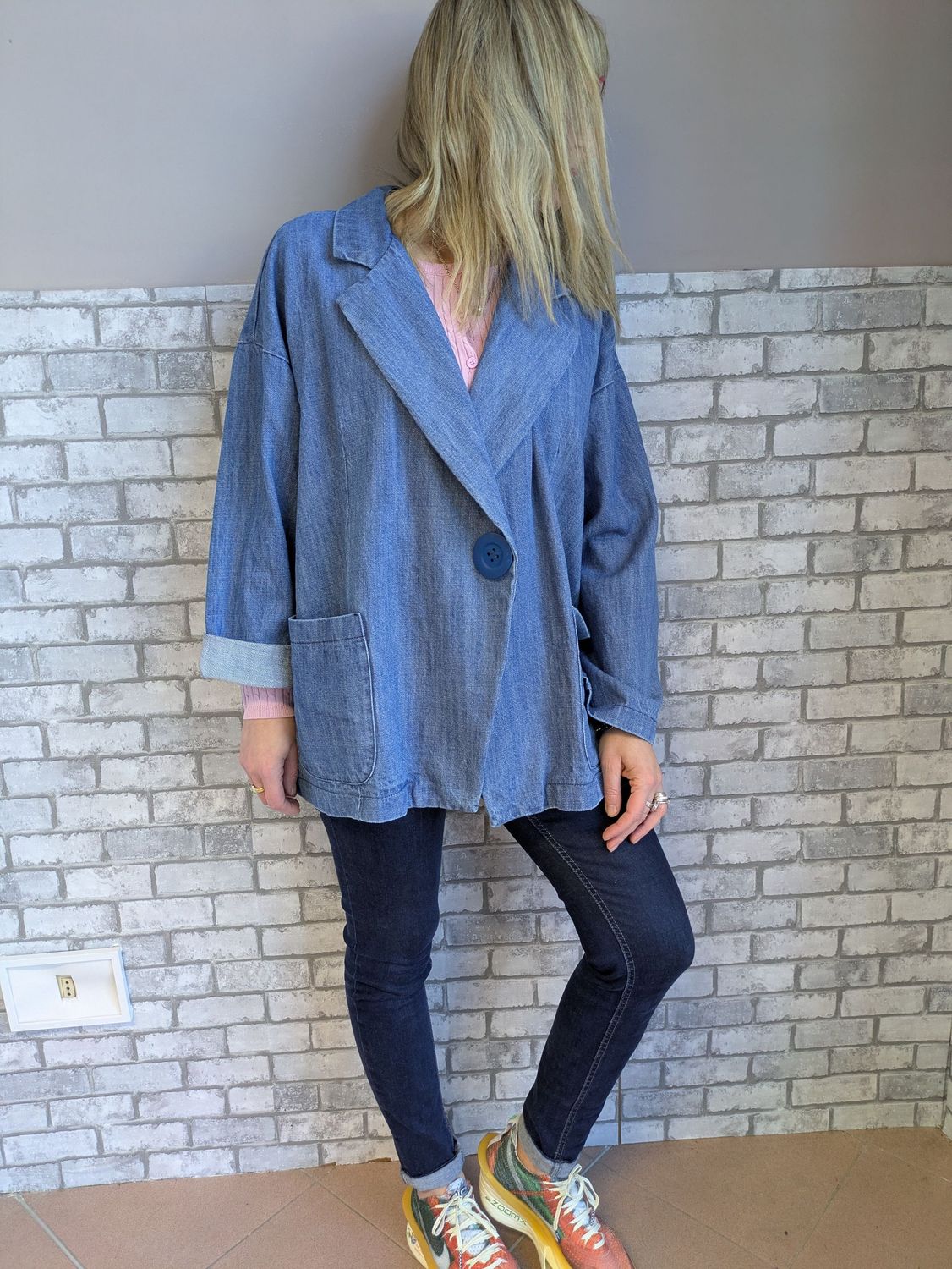 Giova Giacca Denim Medio Giova Giacca Denim Medio