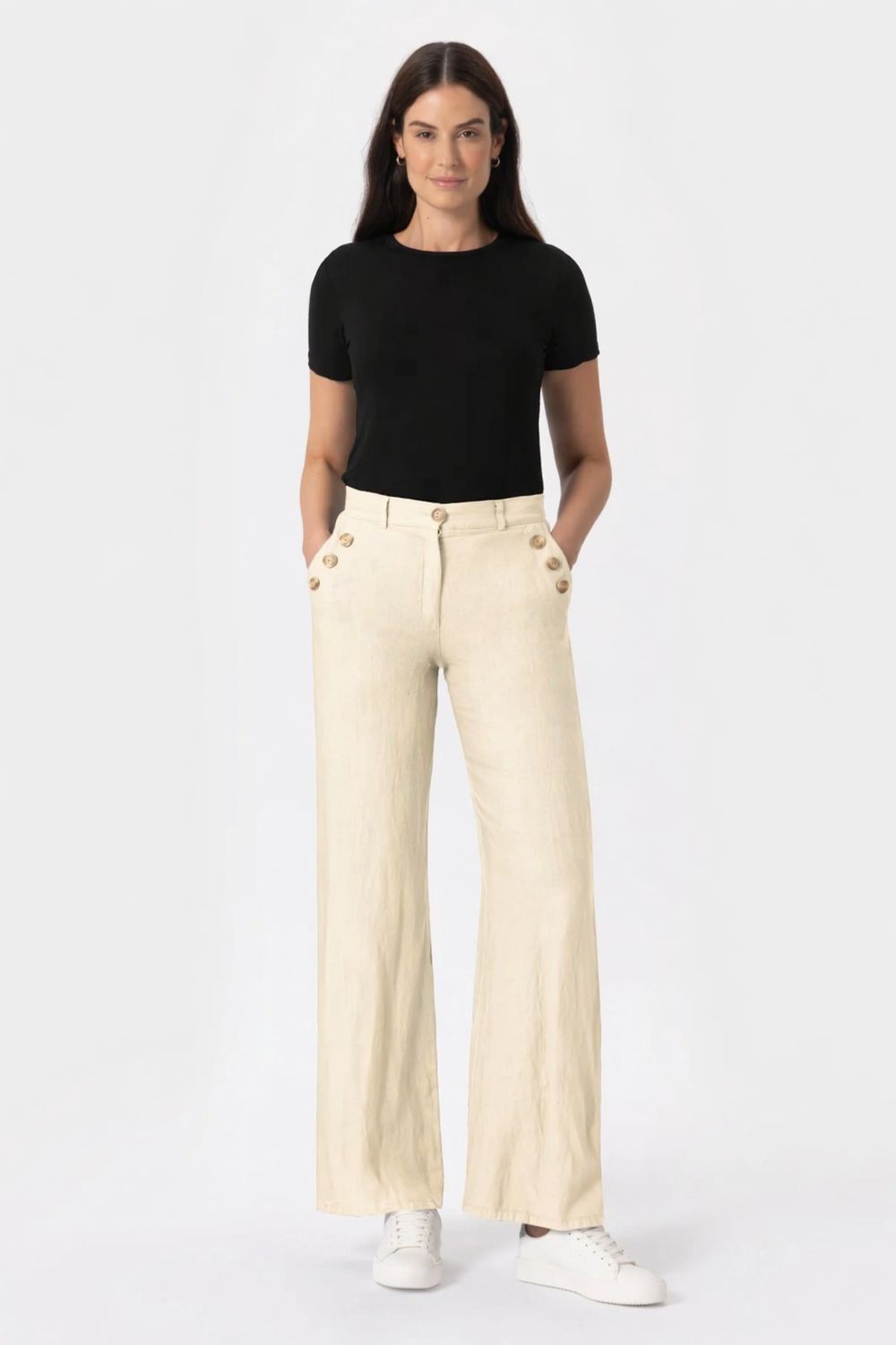 Iber Panta Lino Mayda Vaniglia