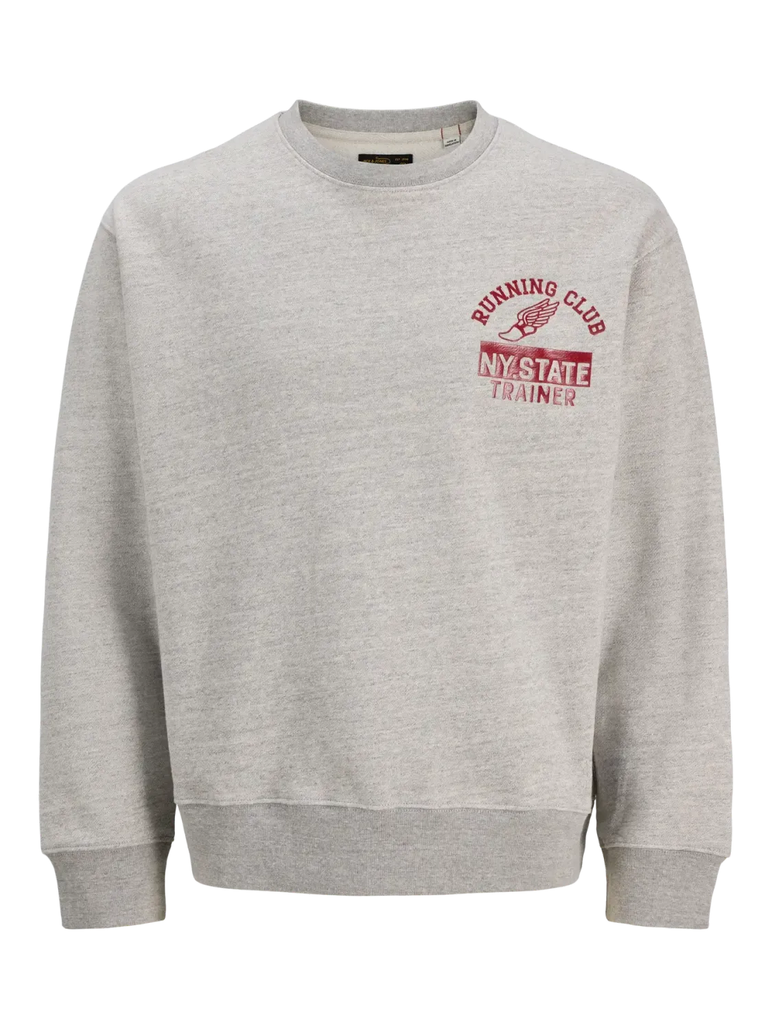 Jack&Jones Felpa Jacob Girocollo Grey Jack&Jones Felpa Jacob Girocollo Grey