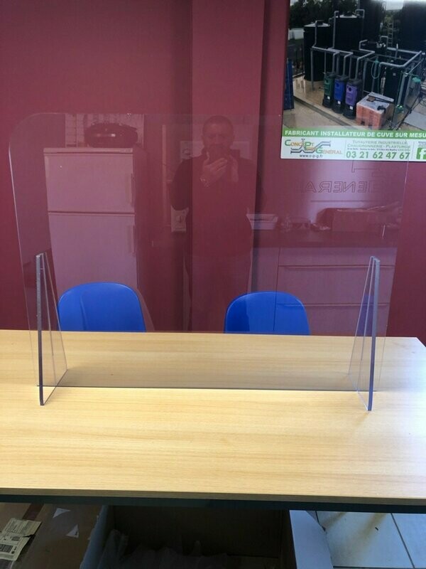 Séparation pour restaurant Transparent 600mm x 800mm x 4mm
