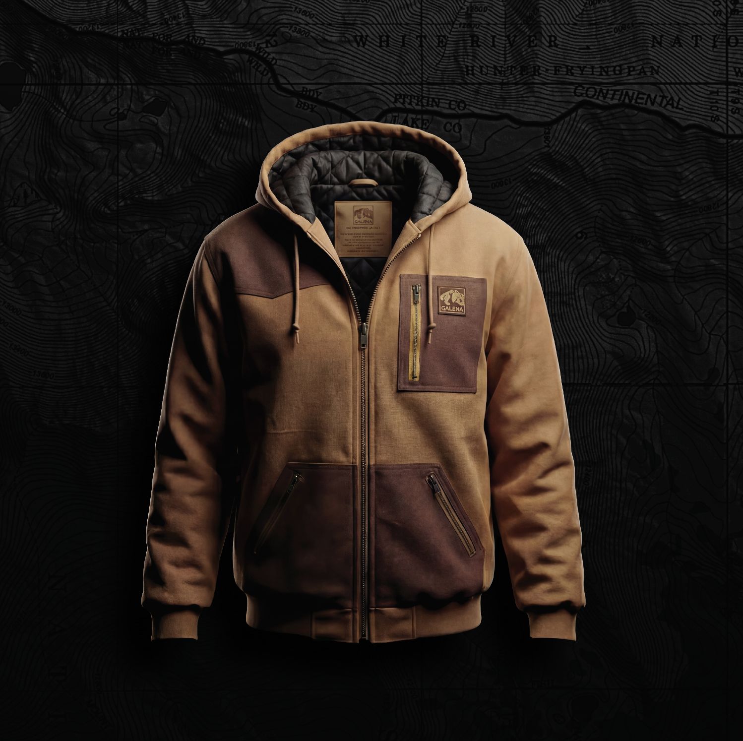 Ski Coopow Jacket, Size: Medium, Color: Classic Brown