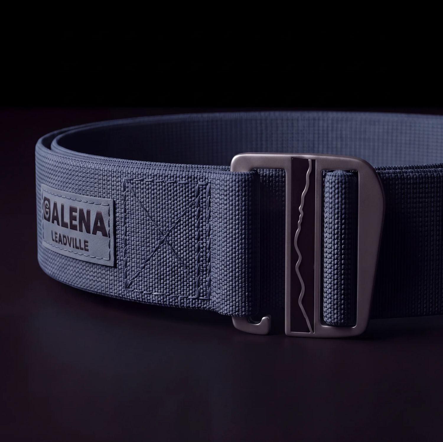 Mount Massive Stretch Belt, Color: Navy Blue