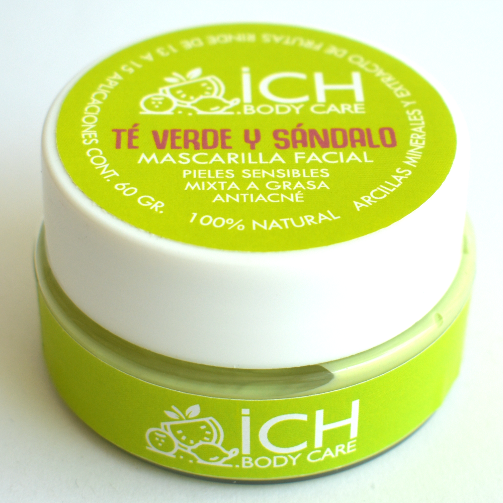 MASCARILLA FACIAL TÉ VERDE Y SÁNDALO