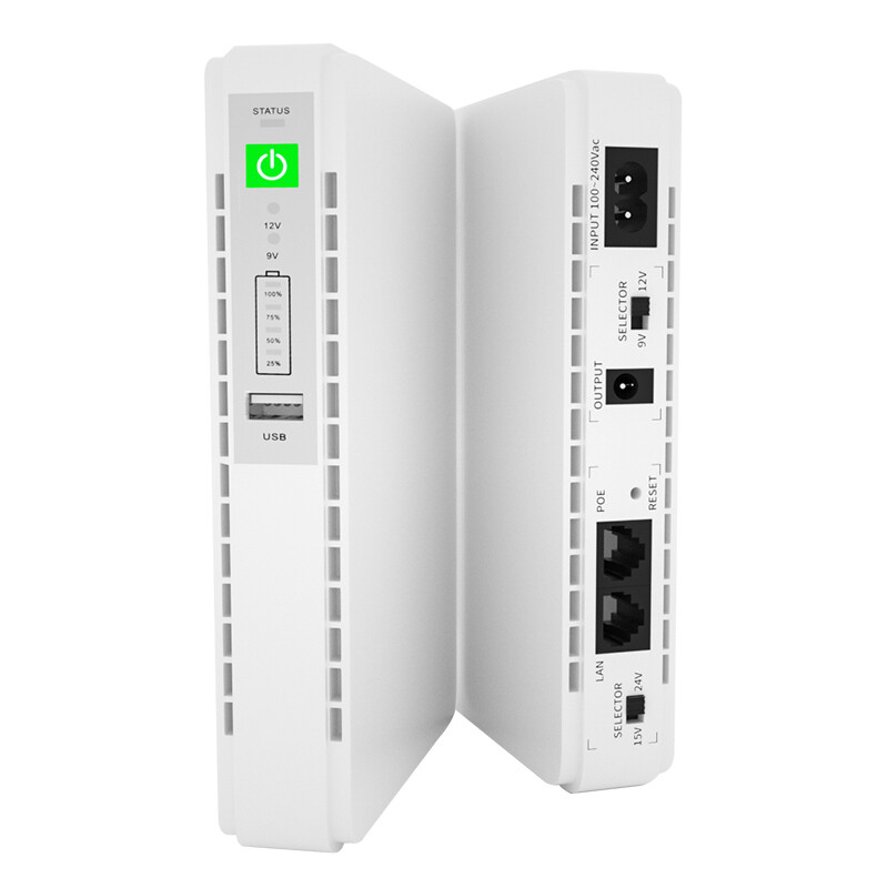 Portable Mini DC UPS 8800mAh POE Port 15V/24V Portable Mini DC UPS 8800mAh POE Port 15V/24V