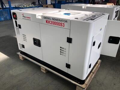 Air-Cooled Diesel Engine Generator 16Kw (20Kva) V-twin 4-cycle With Free ATS