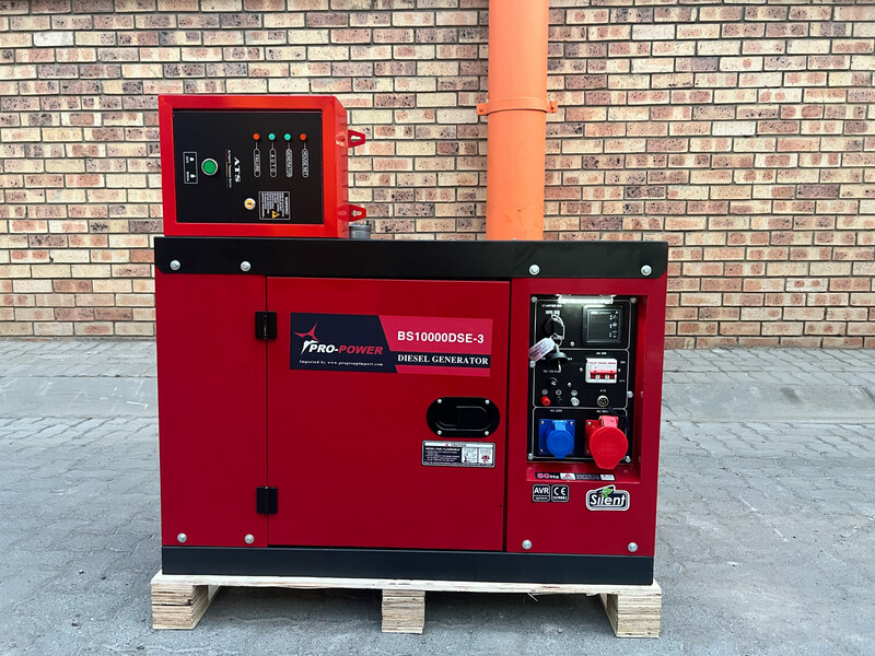 Diesel Silent Generator 3-PHASE 8Kw (10Kva) 16Lt With FREE ATS