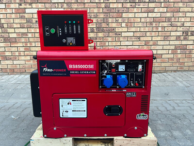 Diesel Silent Generator Single Phase 6kw(8kva) 16Lt With FREE ATS