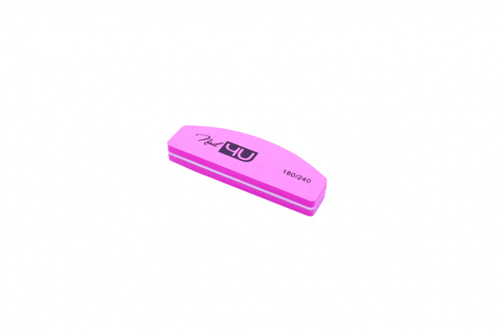 Nail4U Candy Pink Nail Buffer 180/240 (20 stuk)