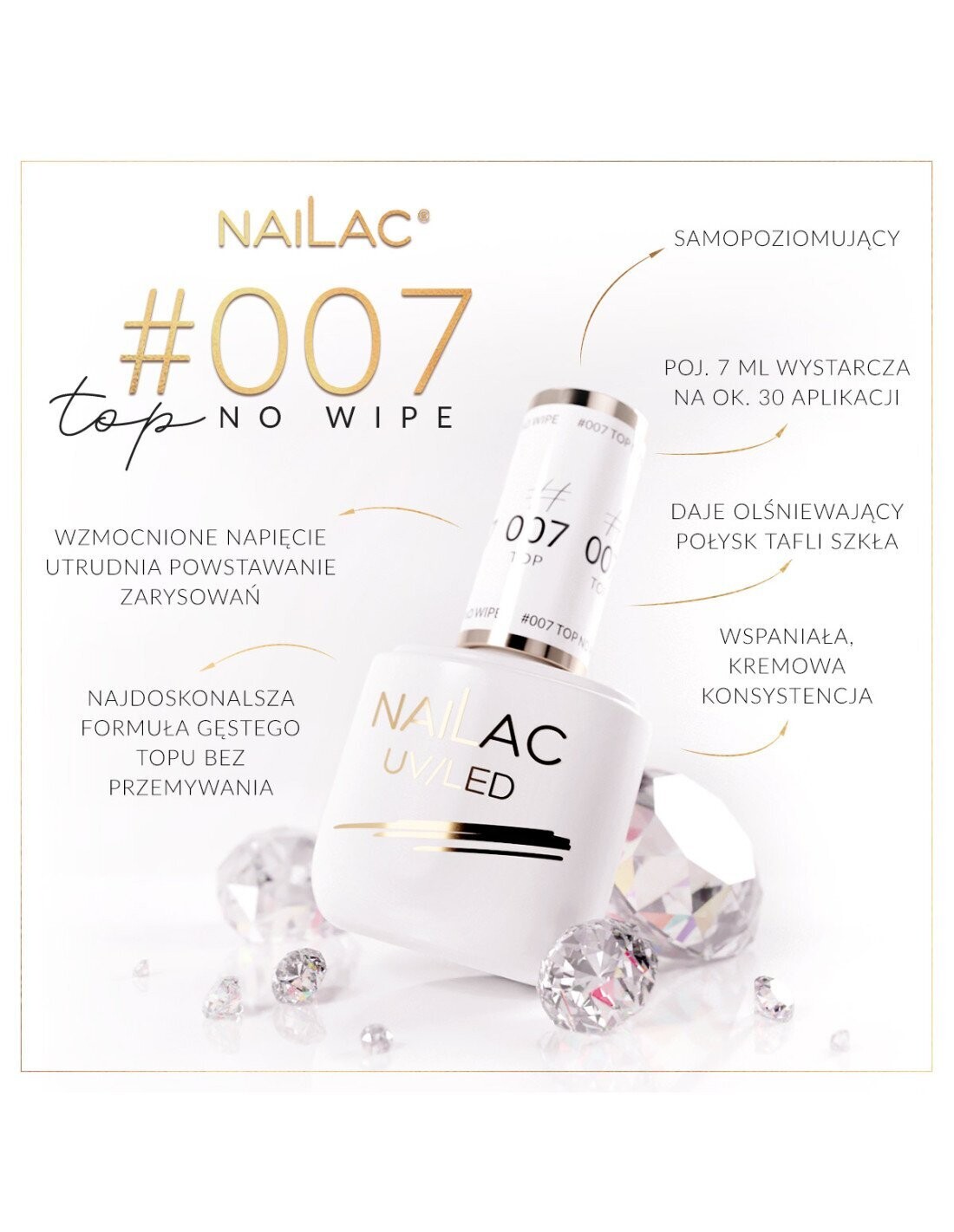 Nailac #007 Top Coat No Wipe
