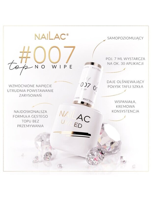 Nailac #007 Top Coat No Wipe