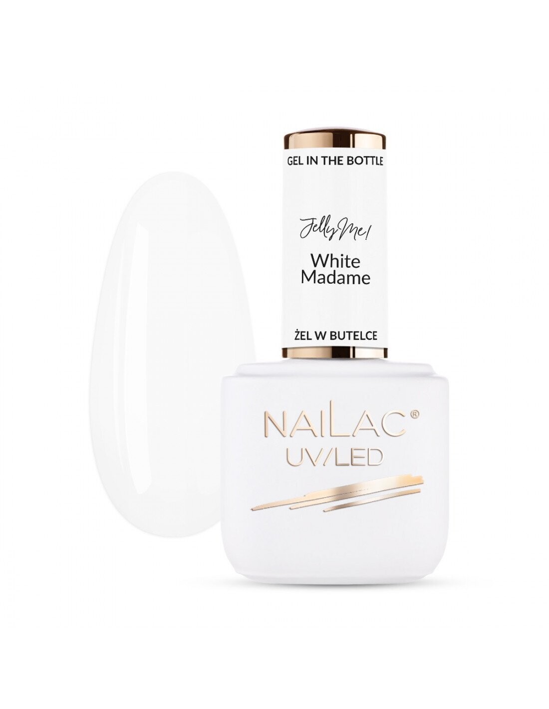 Nailac Gel In The Bottle #White Madame