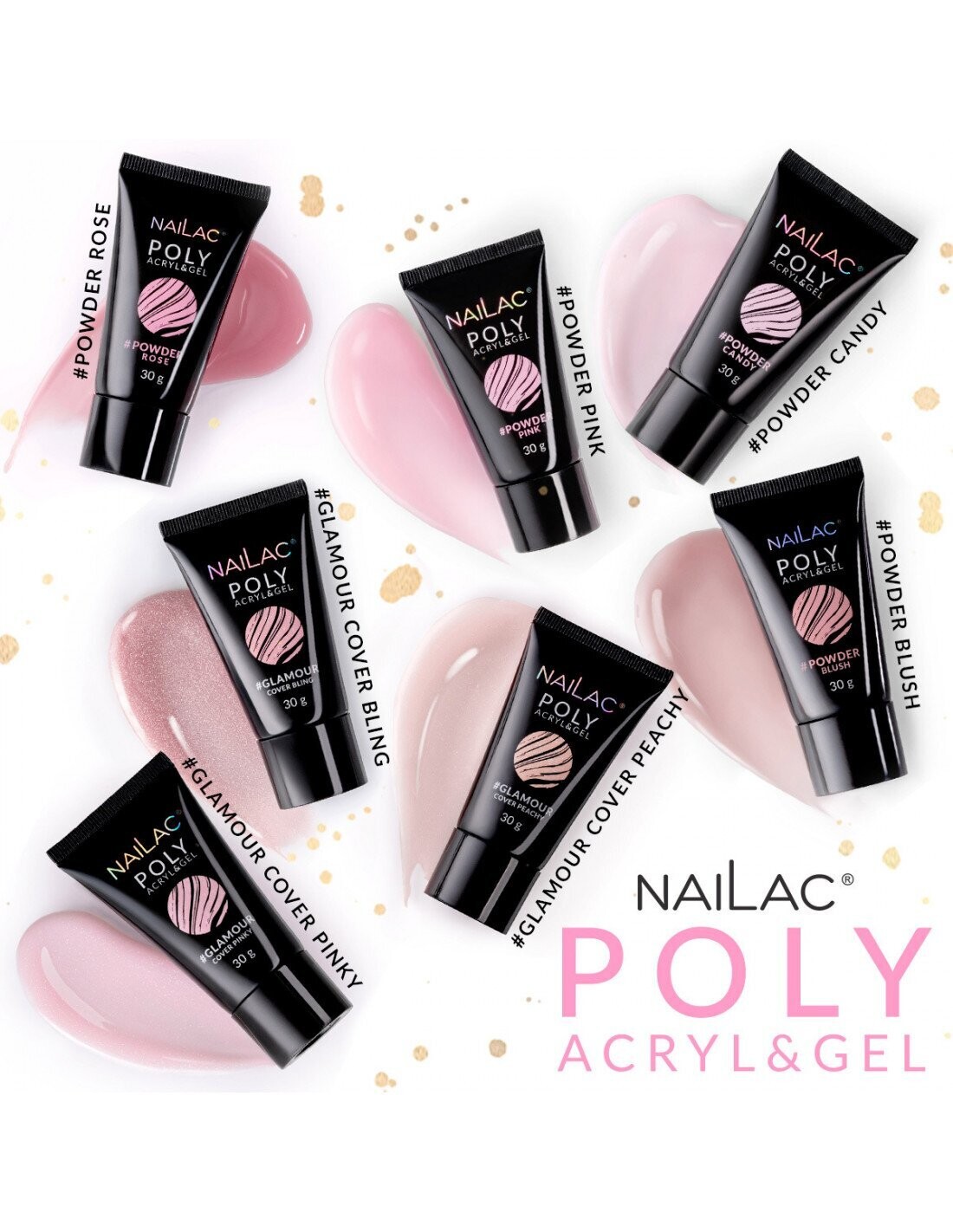 Nailac Poly Acryl&Gel Cover Pinky 30 g