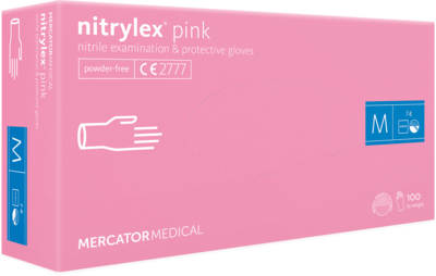 Handschoenen Nitrylex pink M