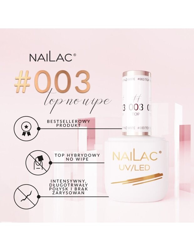 Nailac #003 Top Coat No Wipe