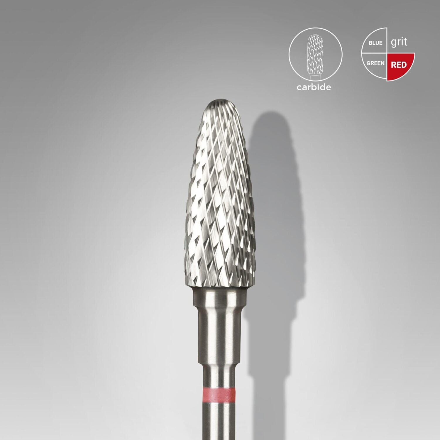 Staleks Carbide drill bit "corn" red 5/13 mm