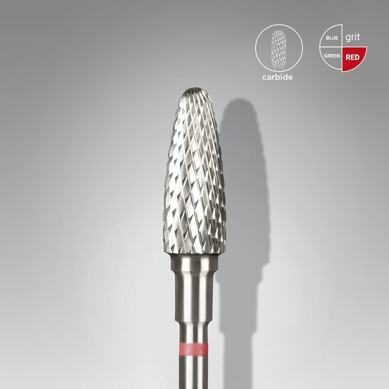 Staleks Carbide drill bit "corn" red 5/13 mm