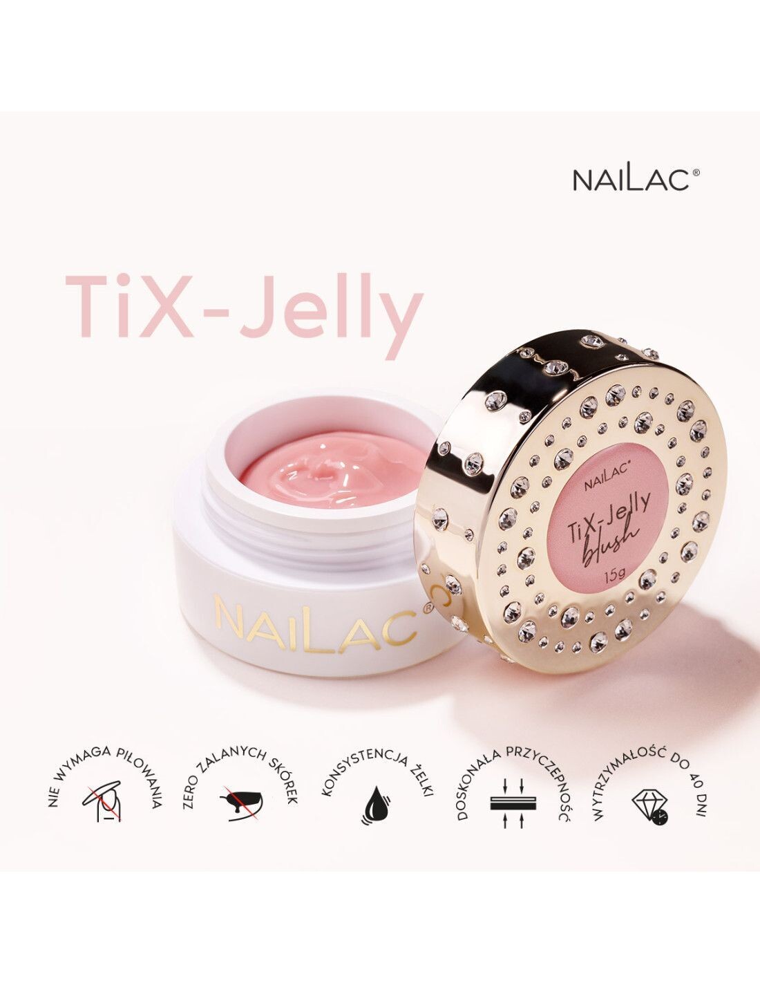 Nailac Tix Jelly Nude 15 g