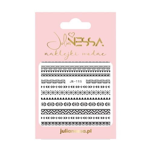 Julia Nessa Water Stickers Boho B&W