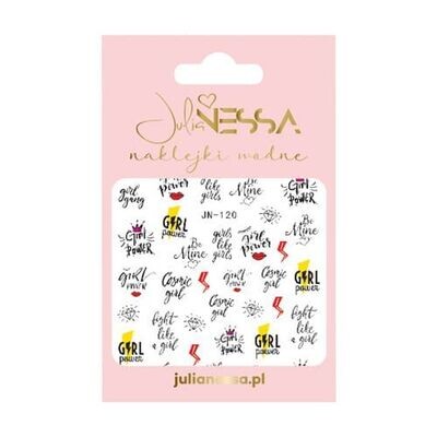 Julia Nessa Water Stickers Girl Power