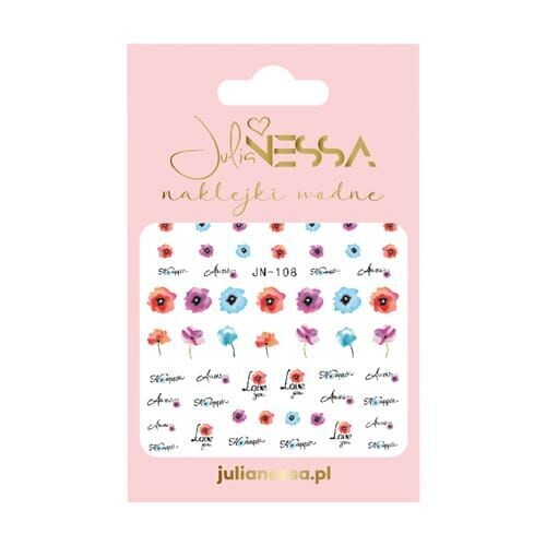 Julia Nessa Water Stickers Poppies