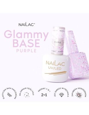 Nailac Glammy Base Purple 7 ml