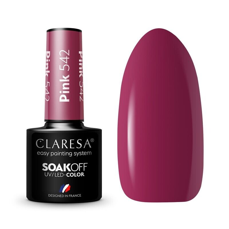 Claresa Gel Polish Pink 542