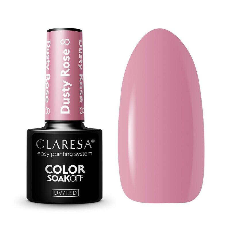 Claresa Gel Polish Dusty Rose 8