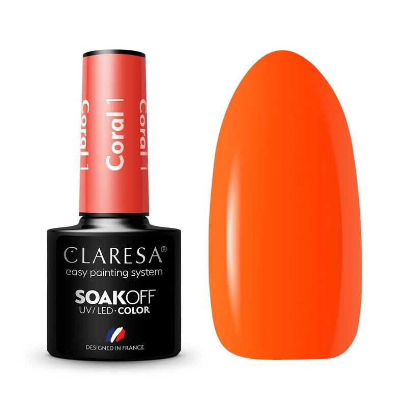 Claresa Gel Polish Coral 1