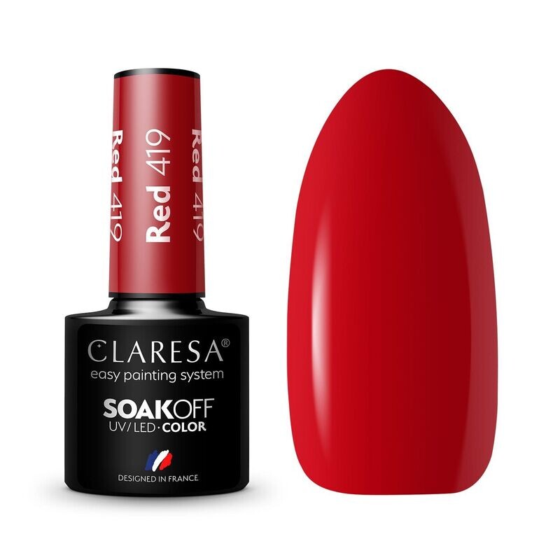 Claresa Gel Polish Red 419
