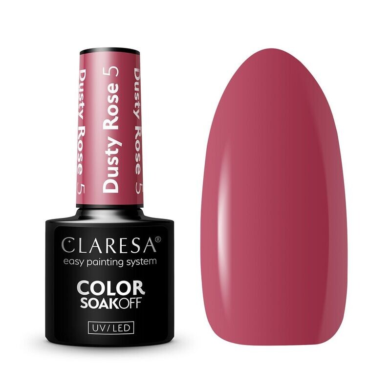 Claresa Gel Polish Dusty Rose 5