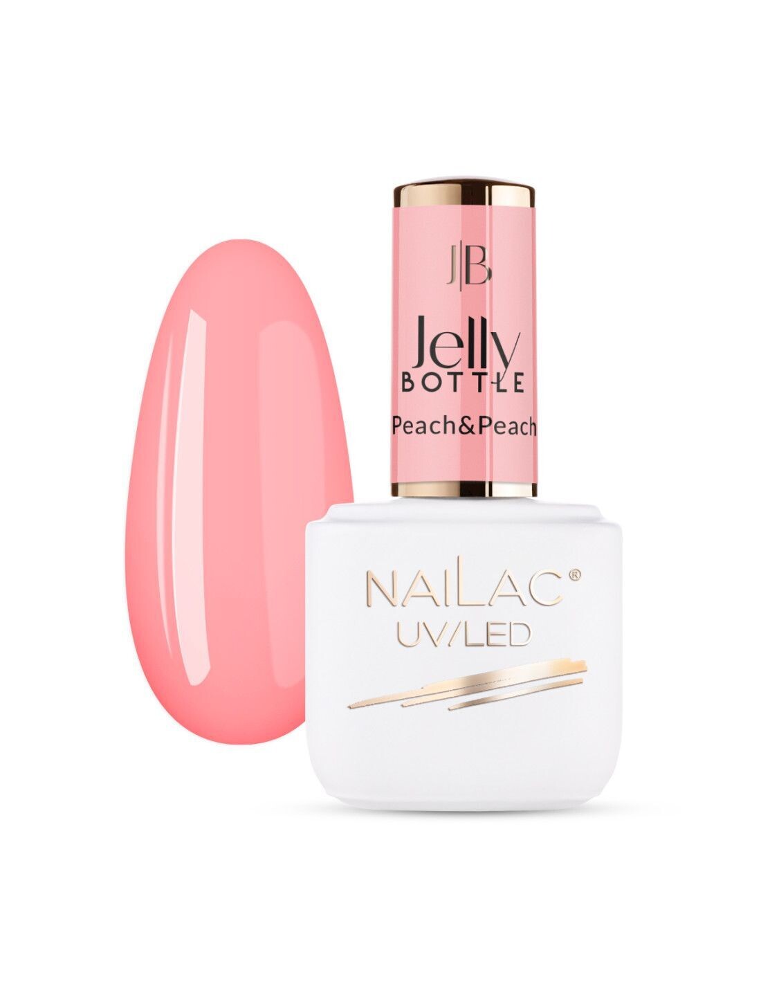 Nailac Jelly Bottle Peach&Peach 7ml