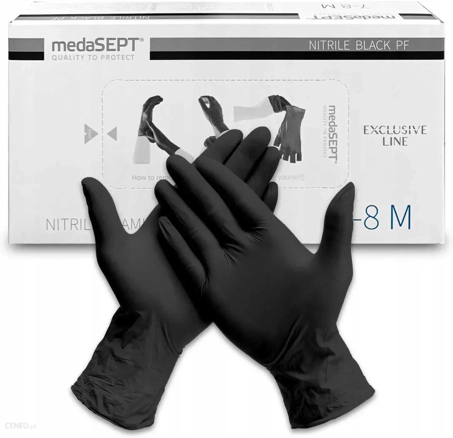 Nitrille Handschoenen M zwart