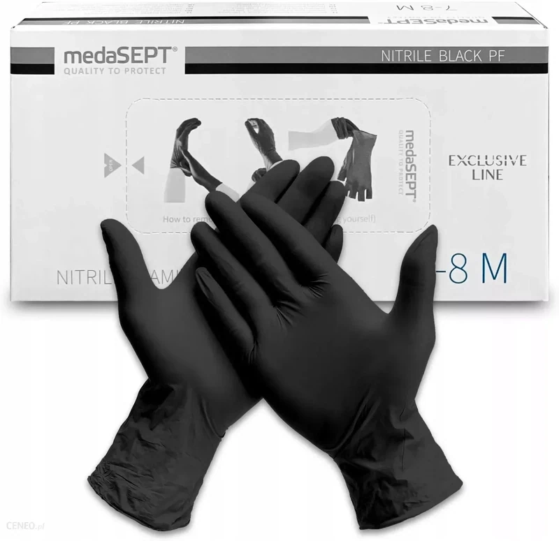 Nitrille Handschoenen M zwart