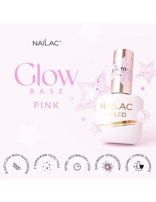 Nailac Rubber Base Glow Pink 7ml
