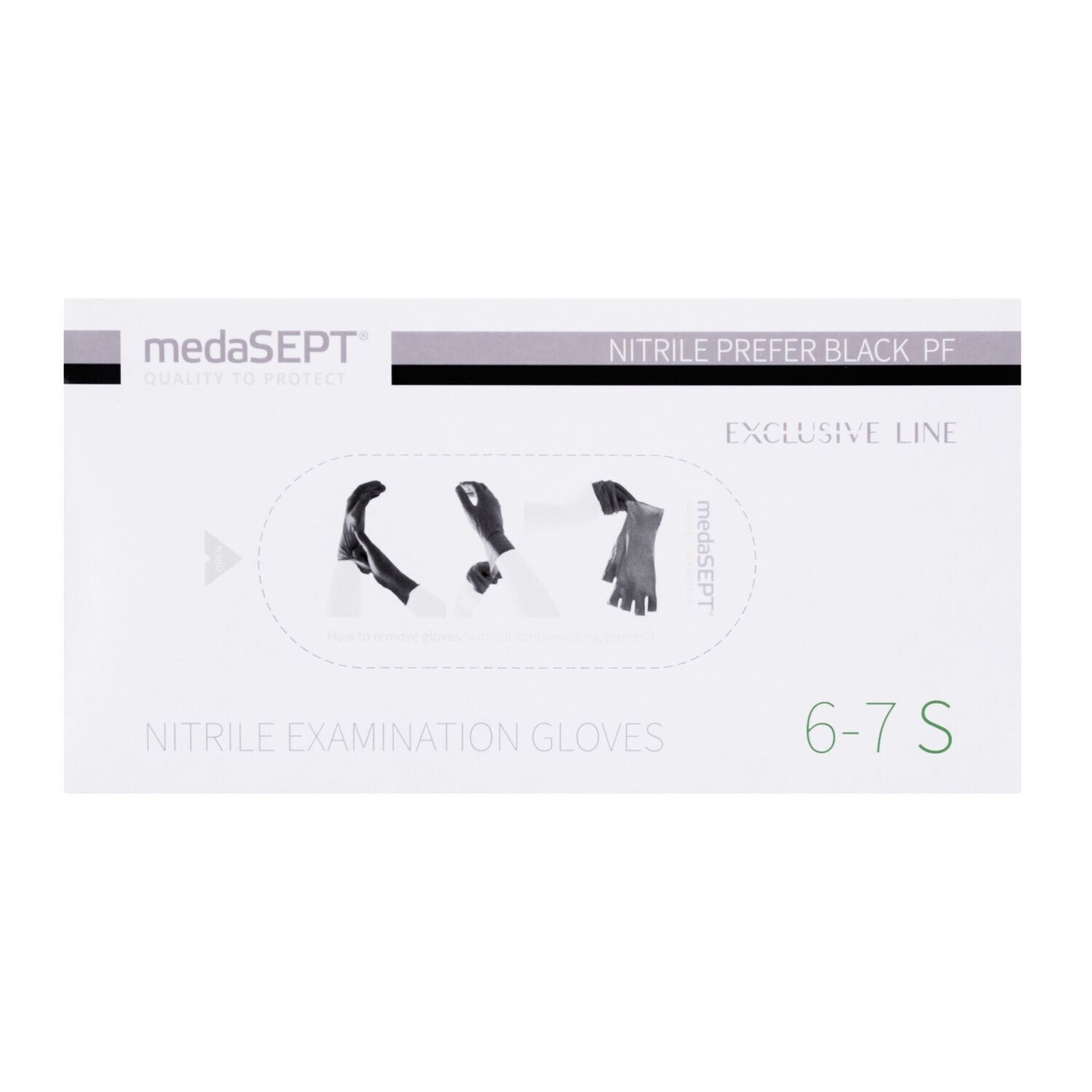 Nitrille Handschoenen S zwart