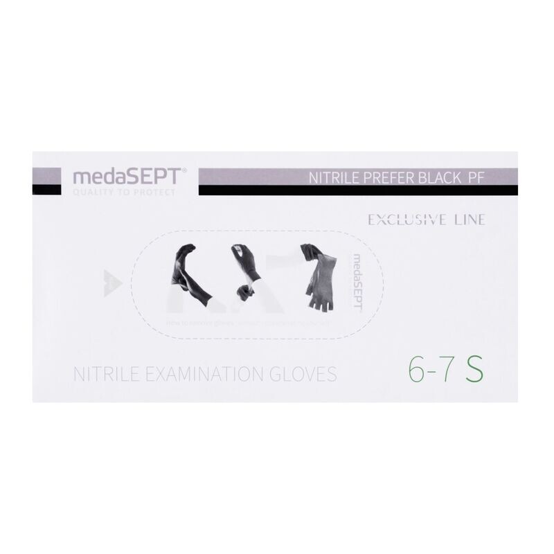 Nitrille Handschoenen S zwart
