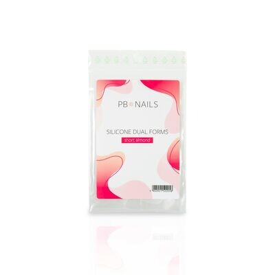 PB NAiLS Silicone Dual Forms Short Almond
