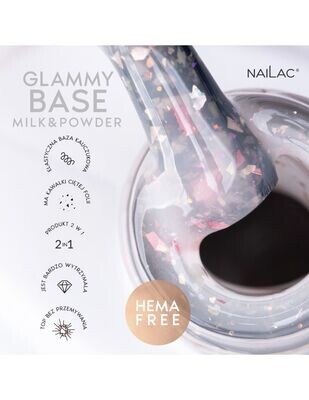 Nailac Glammy Base Milk & Powder 7 ml